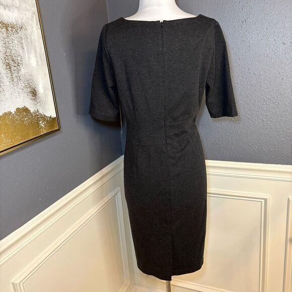 Pure Collection Knit Midi Workwear Sheath Dress - Picture 6 of 9